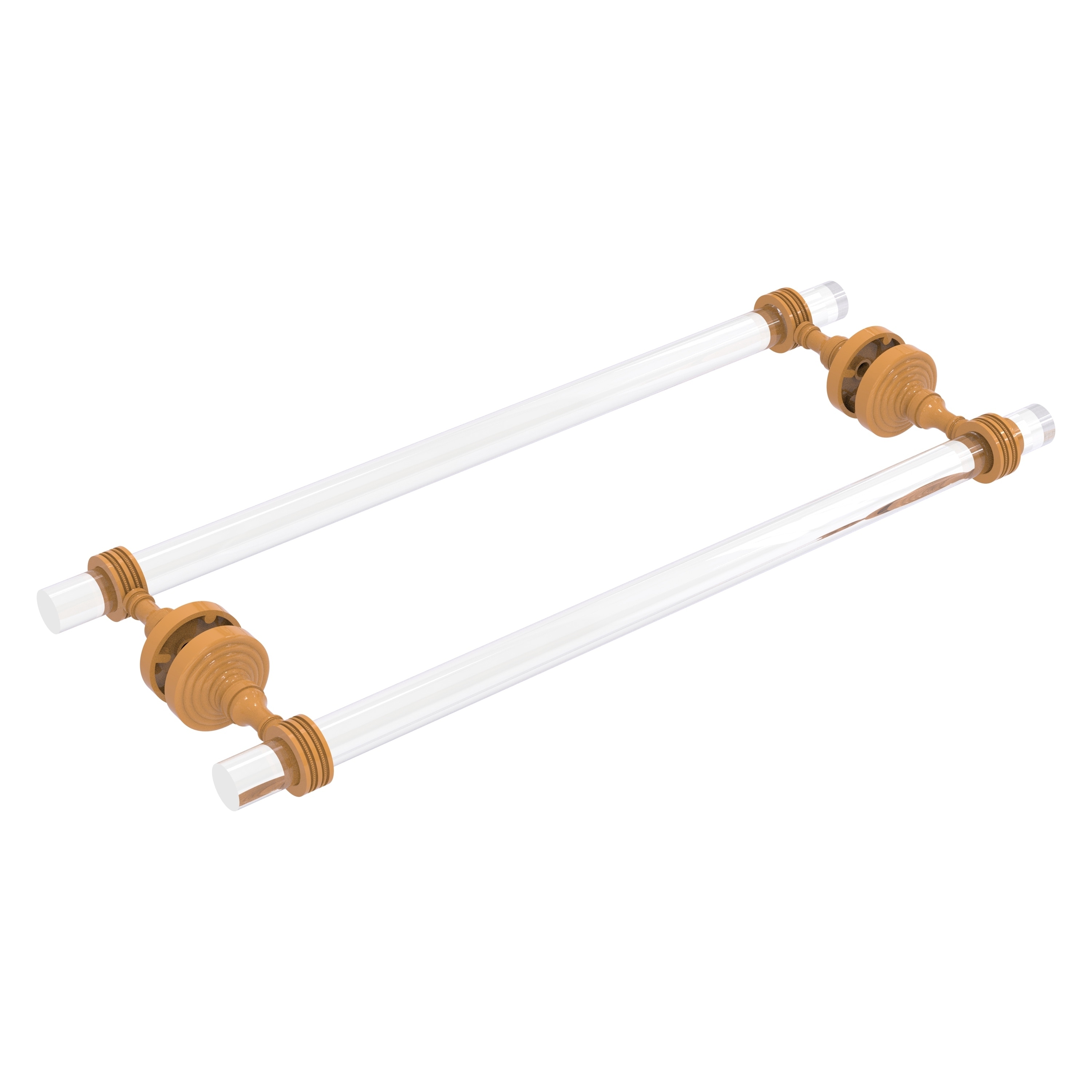 Allied Brass Pacific Grove Collection 18 Inch Back to Back Shower Door Towel Bar with Dotted Accents