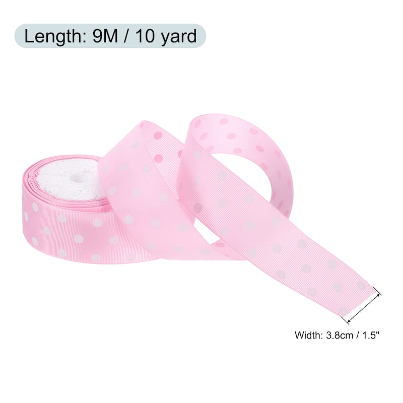Grosgrain Ribbons with Dots Ribbon Bow Decoration