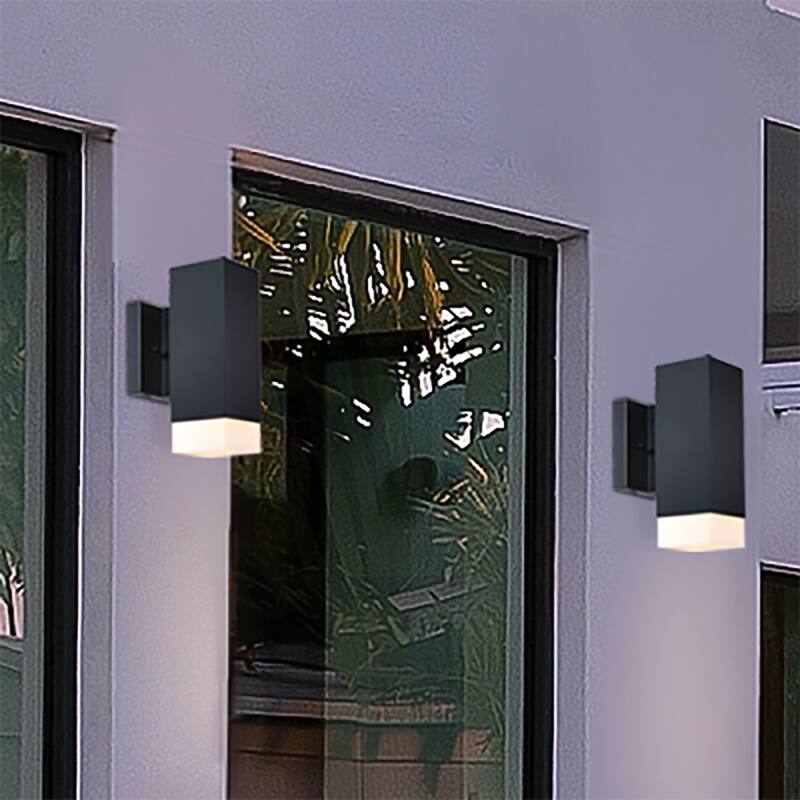 Willowsong Black Outdoor Hardwired Wall Sconce - 14