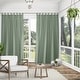preview thumbnail 92 of 99, ATI Home Indoor/Outdoor Solid Cabana Tab Top Curtain Panel Pair