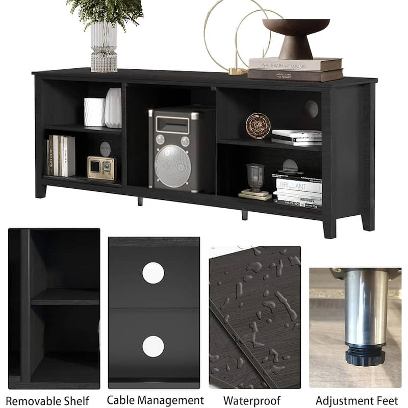 WESOME 70in TV Stand Home Cabinet with Drawers/Shelves/Doors for Living Room Bedroom - 70inch