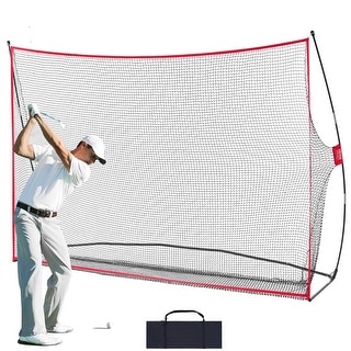 VEVOR Golf Practice Hitting Net Portable Home Golf Aid Net with Solid Fiberglass Frame and Carry Bag