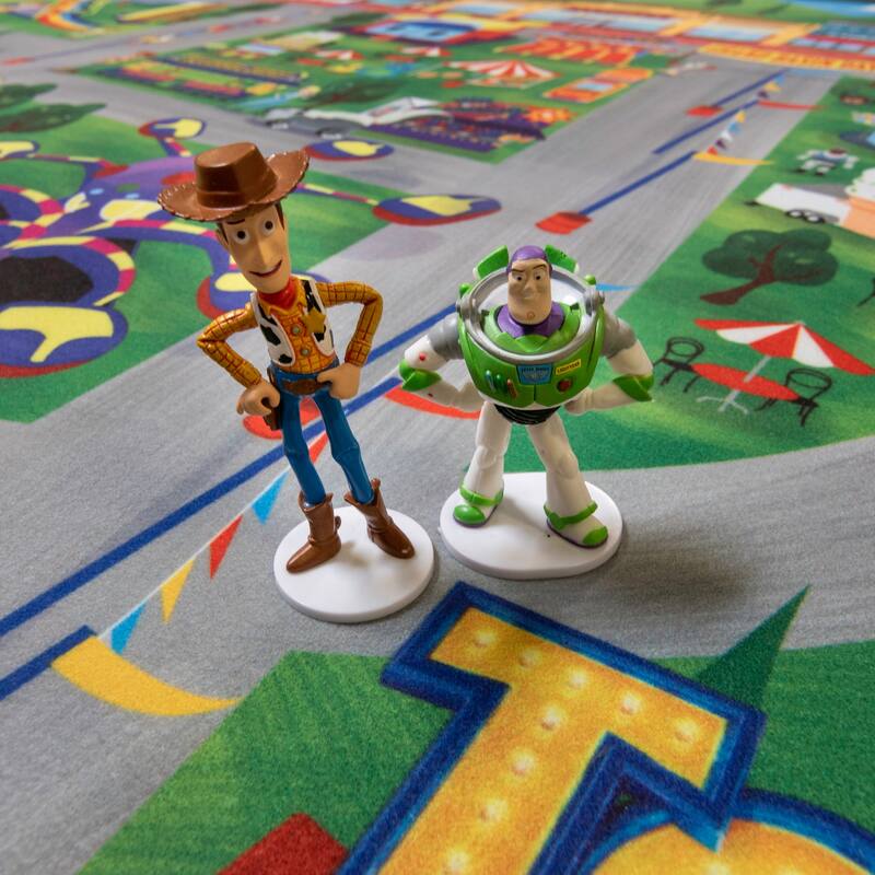 Licensed Pixar Toy Story Youth Novelty Soft Polyester Non-Slip Stain Resistant Indoor Area Rug 3x5