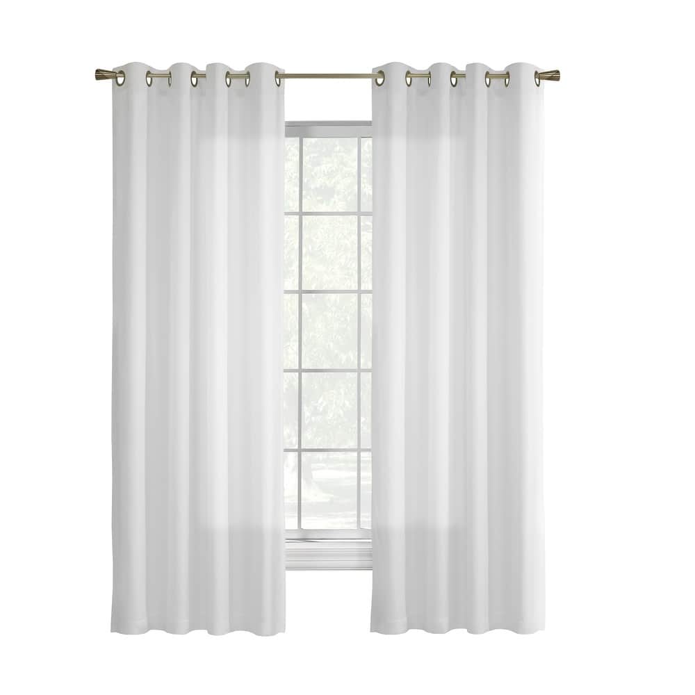 ThermaVoile Rhapsody Lined Grommet Extra Wide Width Single Curtain Panel