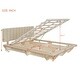 preview thumbnail 54 of 58, Velvet Platform Bed with LED Lighting and Storage, Queen Size