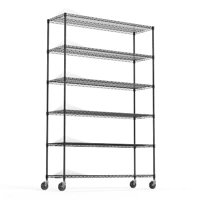 5 Tier metal storage rack with lining