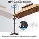 preview thumbnail 25 of 85, 11 x 11 FT Outdoor Square Patio Cantilever Offset Umbrella with Crank and 360 Degrees Rotation