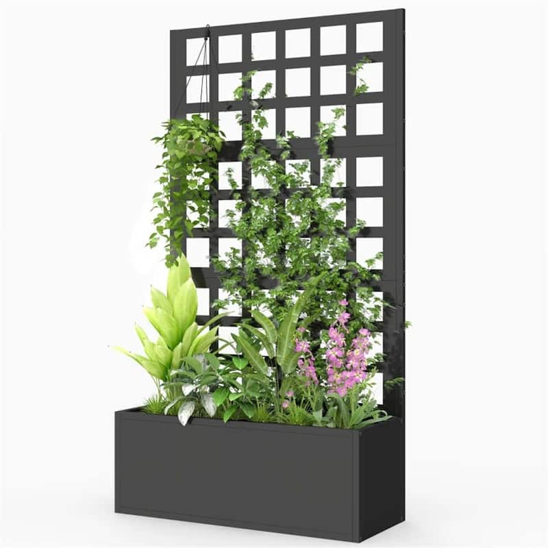 Elevated Garden Bed, Planting Box, Plant Rack, Black