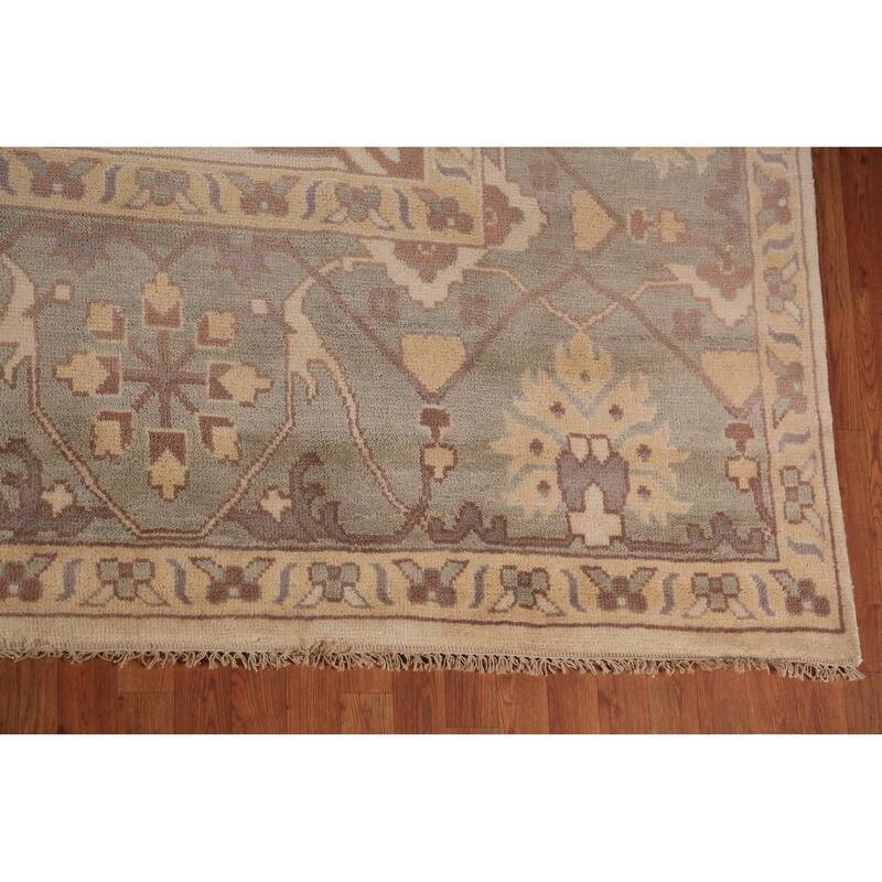 Palace Size Oushak Oriental Large Rug Handmade Wool Carpet - 12'3"x 14'0"