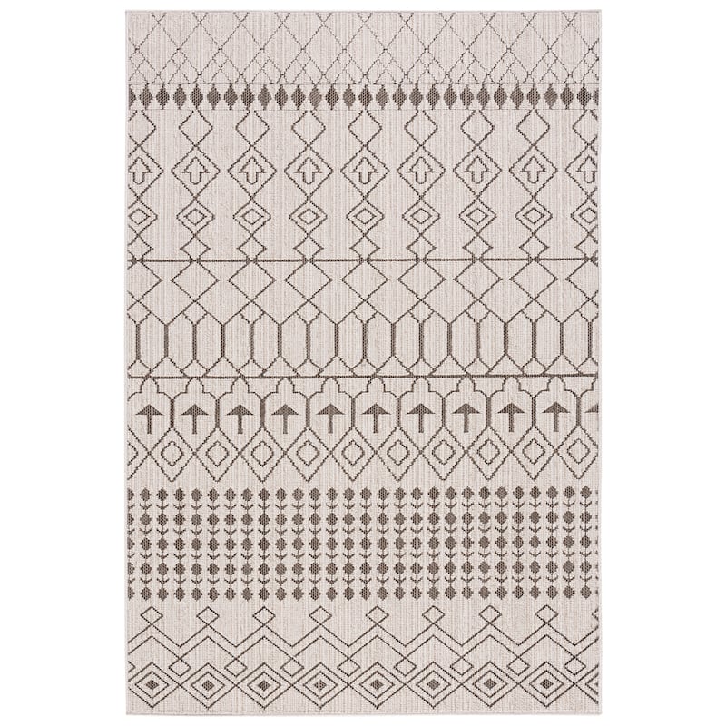 SAFAVIEH Global Janja Indoor /Outdoor Waterproof Rug - 9' x 12' - Beige/Dark Beig