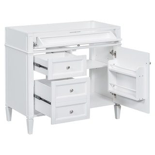 Modern Freestanding Bathroom Cabinet Bathroom Wash Basin Cabinet Multi-Function Cabinet with ...