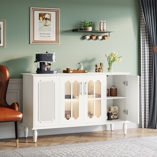 Copper grove taborley transitional white wood accent cabinet cheap