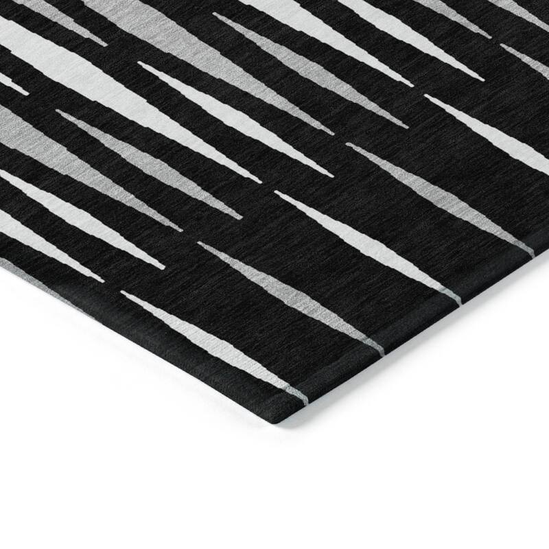 HomeRoots Geometric Transitional Rectangle Outdoor Rug