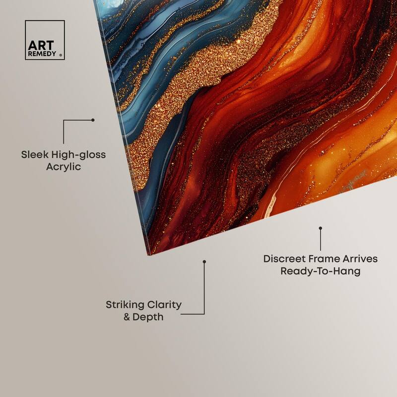 Gilded Galaxy Acrylic by Art Remedy, Ready to Hang