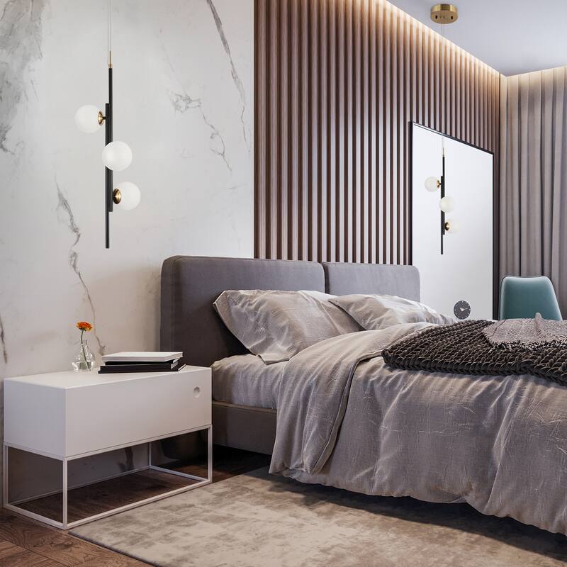 Icey Modern 3-Light Kitchen Island LED Pendant Lights for Dining Room