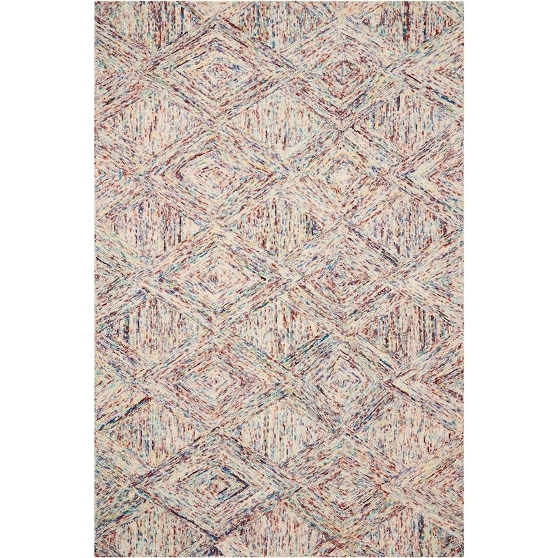 Nourison Linked Geometric Diamond Area Rug.