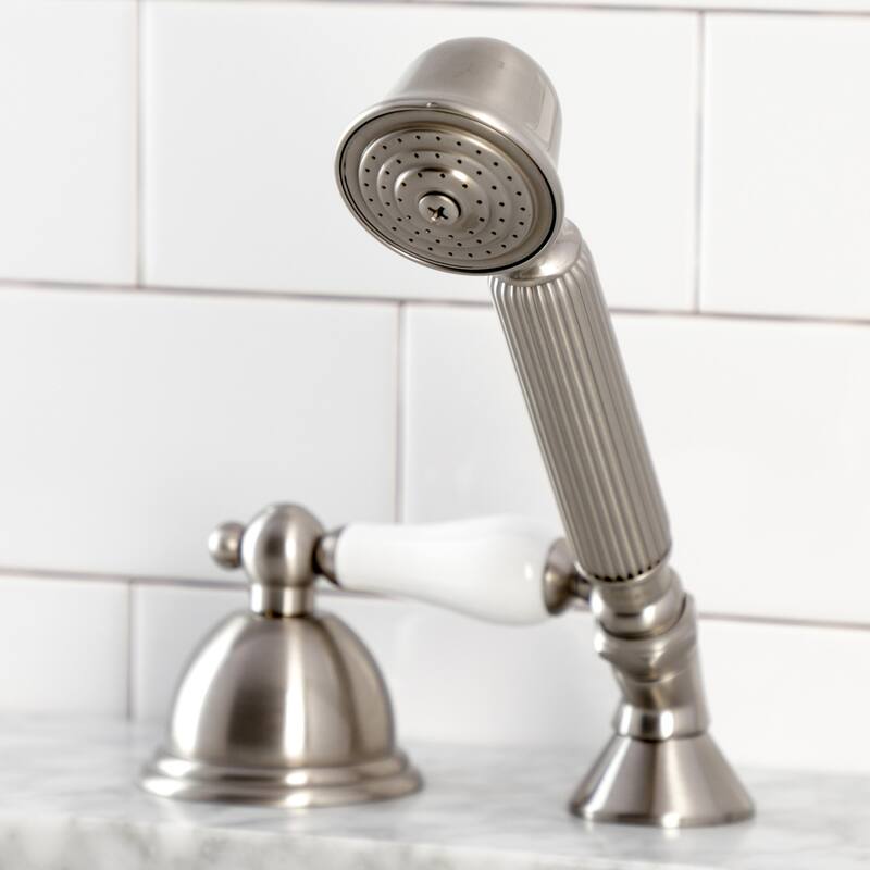 Vintage Deck Mount Hand Shower with Diverter for Roman Tub Faucet