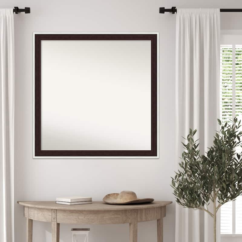 Maya Non-Beveled Framed Wall Mirror