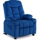 preview thumbnail 48 of 79, MCombo Big Kids Recliner Chair with Cup Holders , Velvet Fabric