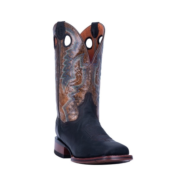 black square toe cowboy boots
