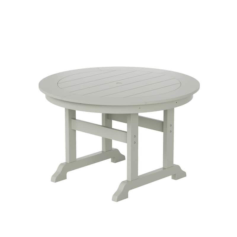Laguna Hdpe All Weather Outdoor Patio 47" Round Dining Table - Sand