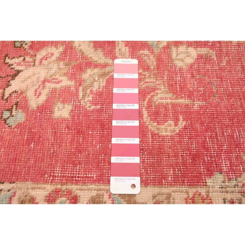 ECARPETGALLERY Hand-knotted Antalya Vintage Red Wool Rug - 9'6 x 12'9