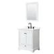 Option White, Black Trim, White Quartz Top