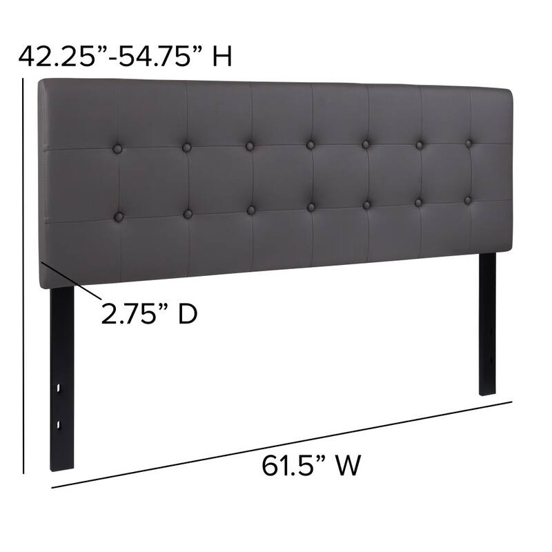 Button Tufted Upholstered Headboard