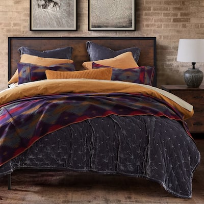 Paseo Road by HiEnd Accents Gila Wool Blend Western Aztec Blanket Set, 3PC