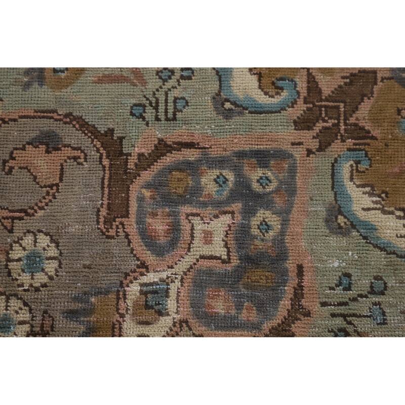 Over-Dyed Tabriz Persian Vintage Rug Handmade Wool Carpet - 7'11"x 11'6"