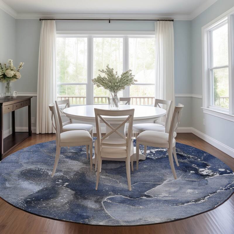 Alto Contemporary Abstract Weather Resistant Timeless Fusion Outdoor Rug