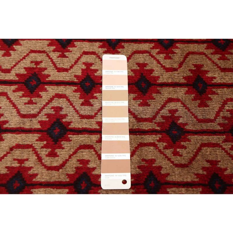 ECARPETGALLERY Hand-knotted Baluch Tan Wool Rug - 3'1 x 5'8