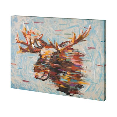 Fractal Moose (27 x 36) Canvas Art Print
