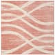 SAFAVIEH Adirondack Lelia Modern Abstract Distressed Rug - 6' x 6' Square - Rose/Cream