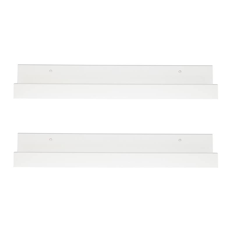 Levie 24 inch 2-Pack Wood Wall Picture Frame Holder Ledge