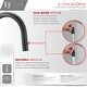 preview thumbnail 4 of 8, STYLISH Pull Dow Kitchen Faucet + Water Tap - Matte Black Finish
