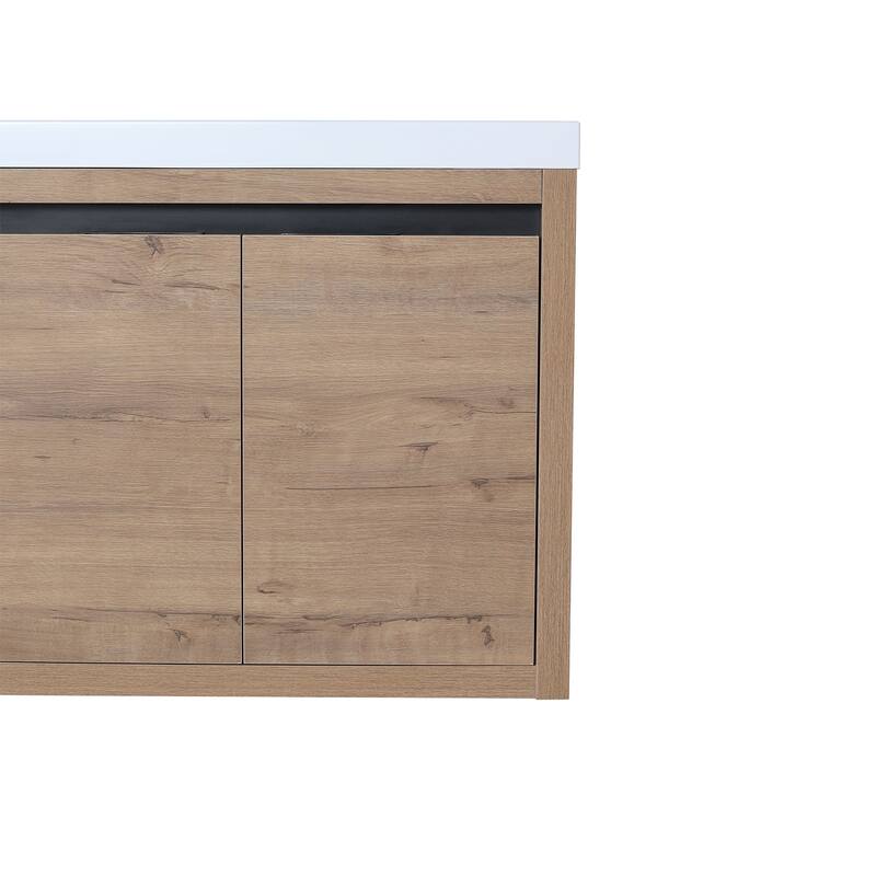 24 inch Bathroom Vanity with White Resin Top and Basin