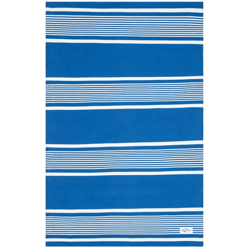 Lauren Ralph Lauren Hanover Stripe Nautical & Coastal Polyester Rug - 4' x 6' - Blue