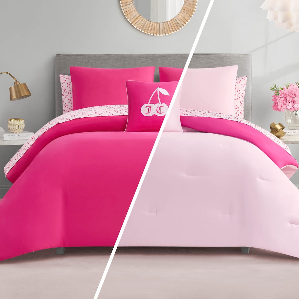 Juicy Couture Cherry Pink Reversible Bed in a Bag