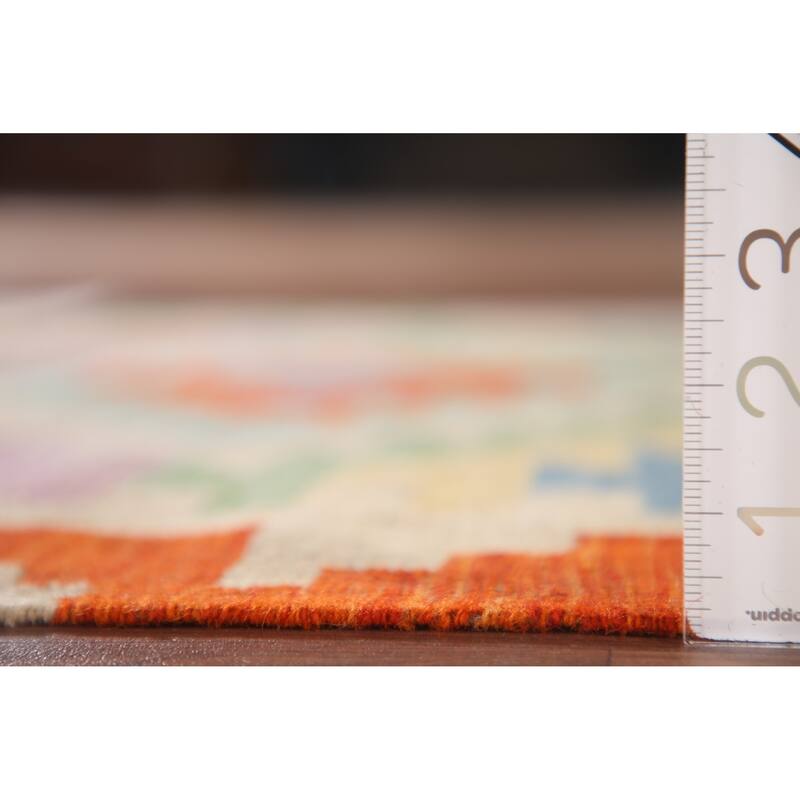 Southwestern Kilim Area Rug Flatweave Wool Carpet - 3'3"x 5'0"