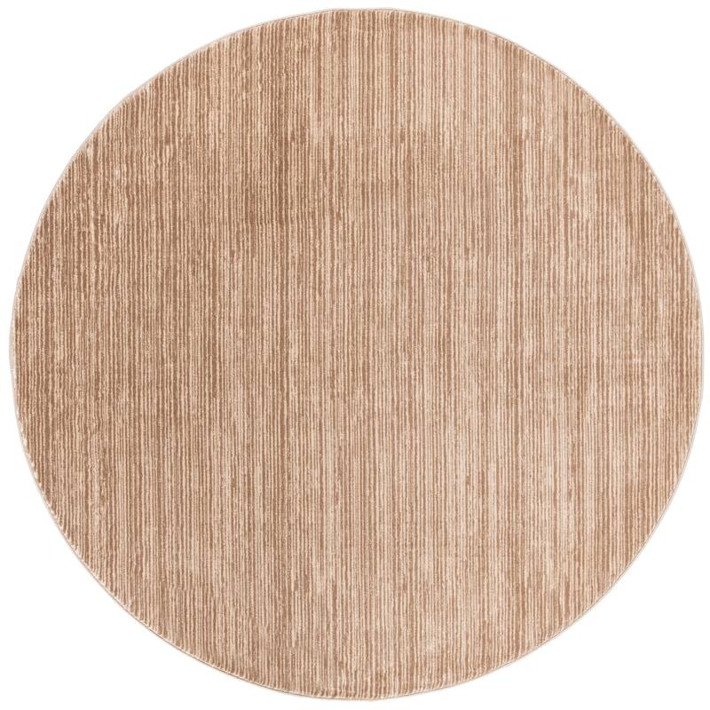 SAFAVIEH Vision Tanasa Modern Ombre Tonal Rug - 5' Round - Light Brown