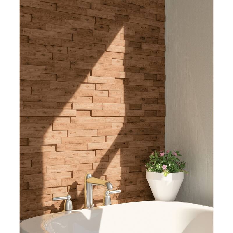 Manada Reclaimed Teak Wood Wall-Tile Decor