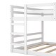 preview thumbnail 31 of 34, Multi-Functional Bunk Bed with 2 Built-in Ladder, Solid Wood Bed Frame, Low Bunk Beds with Safety Guardrail for Kids Boys Girls