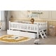 preview thumbnail 21 of 28, Twin Size Platform Bed for Kids with Partial Guardrail and 2 Pull-Out Storage Drawers, Low Profile Wooden Frame