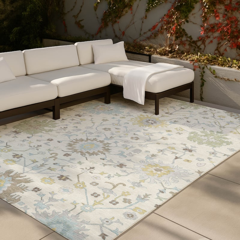 Machine Washable Indoor/ Outdoor Global Dillon Chantille Rug
