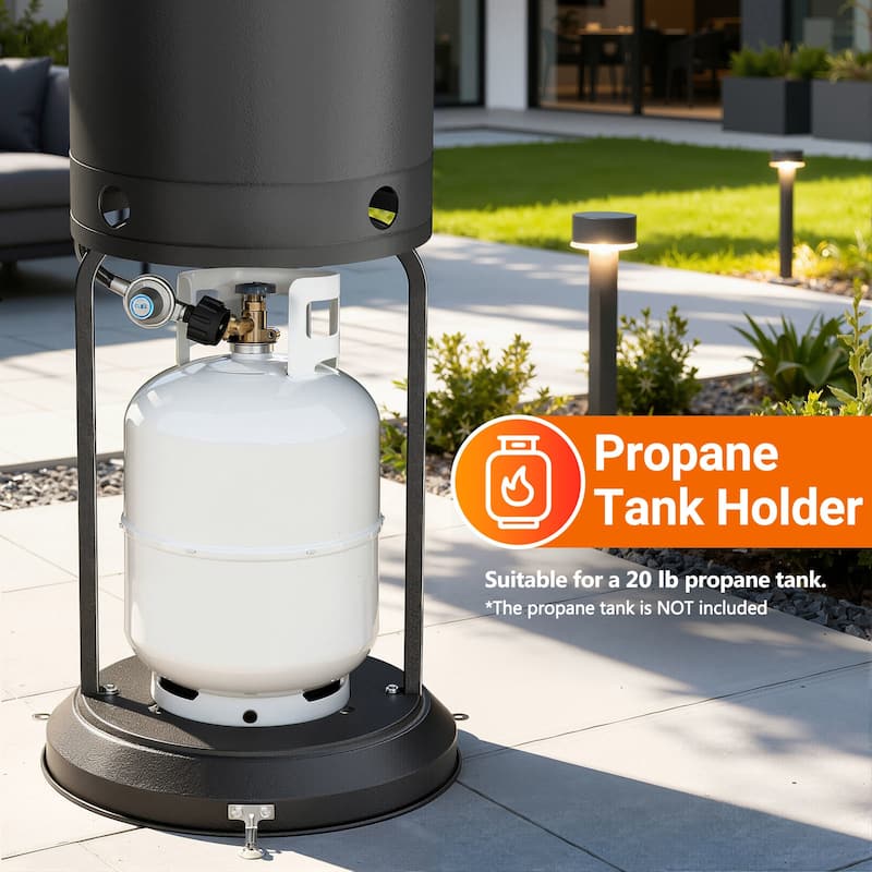 Upgraded 50,000 BTU Stainless Steel Propane Gas Outdoor Patio Heater
