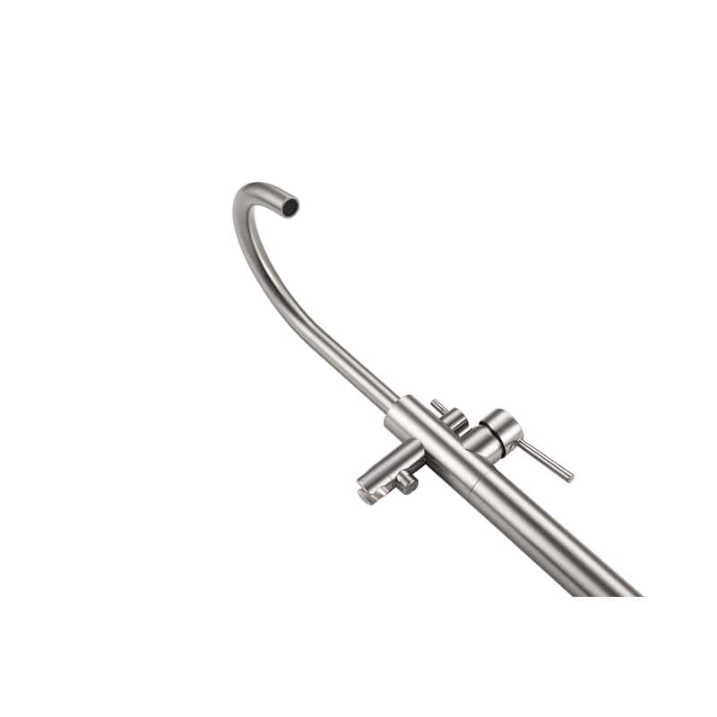 Indigo Home Floor Mounted Roman Tub Faucet with Handshower