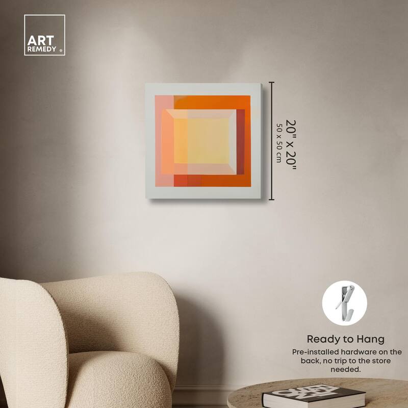 Minimal Color Blocks II Canvas by Art Remedy, Gallery Wrapped