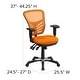 preview thumbnail 55 of 164, Nicholas Mid-Back Blue Mesh Multifunction Executive Swivel Ergonomic Office Chair with Adjustable Arms