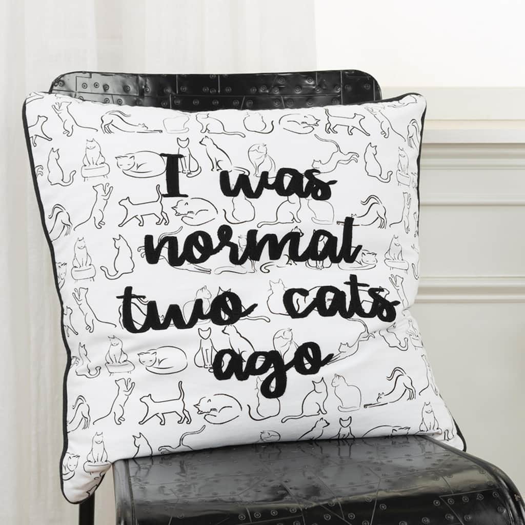 "I was Normal.." Throw Pillow